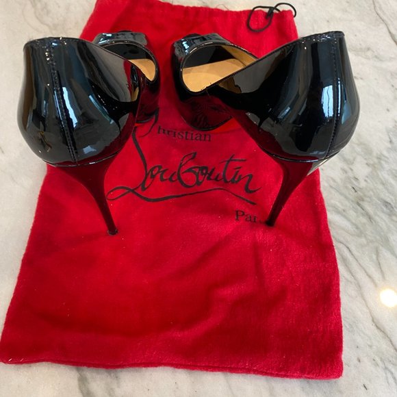 Christian Louboutin New Very Prive Black Patent Calf Leather - Picture 4 of 6